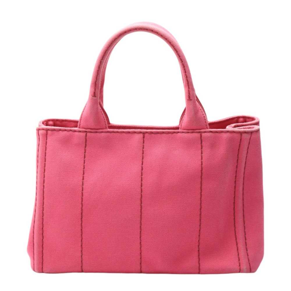 PRADA Tote Bag 1BG439 Cotton canvas pink Tote Bag… - image 3