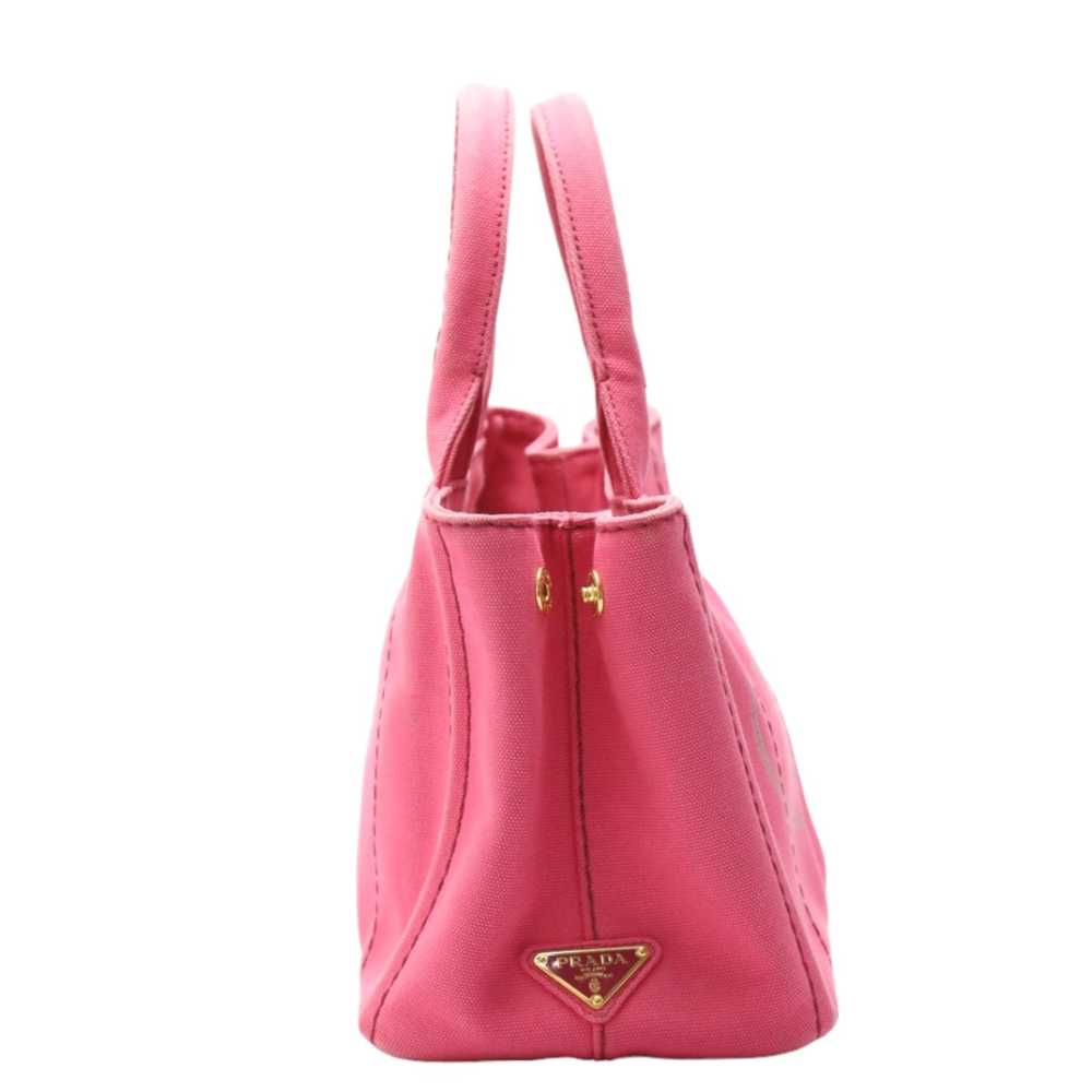 PRADA Tote Bag 1BG439 Cotton canvas pink Tote Bag… - image 4