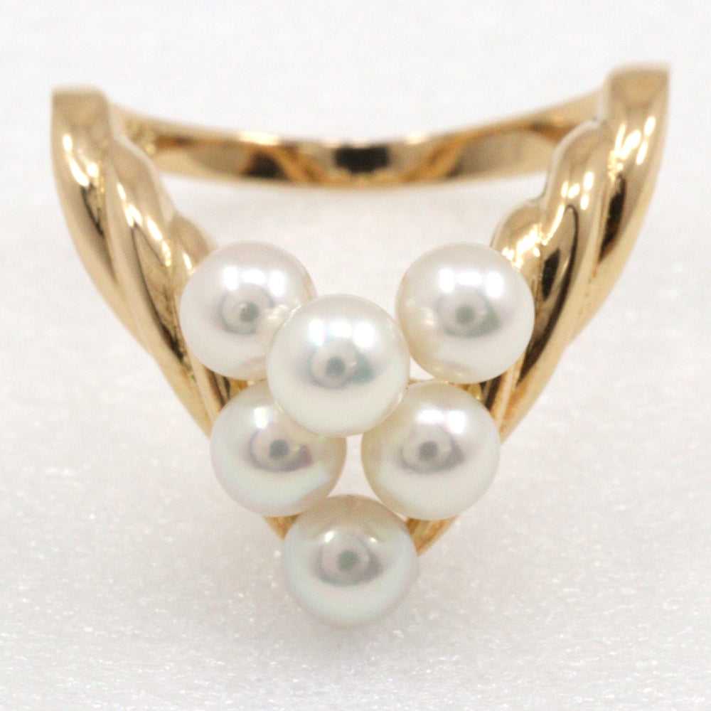 TASAKI Ring K18 Yellow Gold, Pearl gold Women Use… - image 4