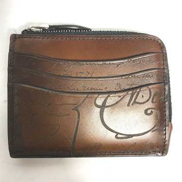 Berluti Coin case leather Brown Compact Wallet Co… - image 1