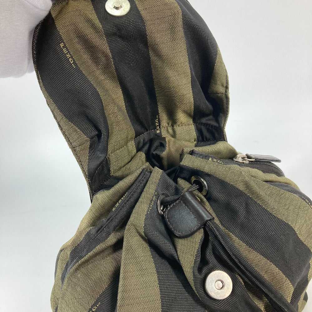 FENDI Backpack Nylon green vintage Pecan Women Us… - image 10