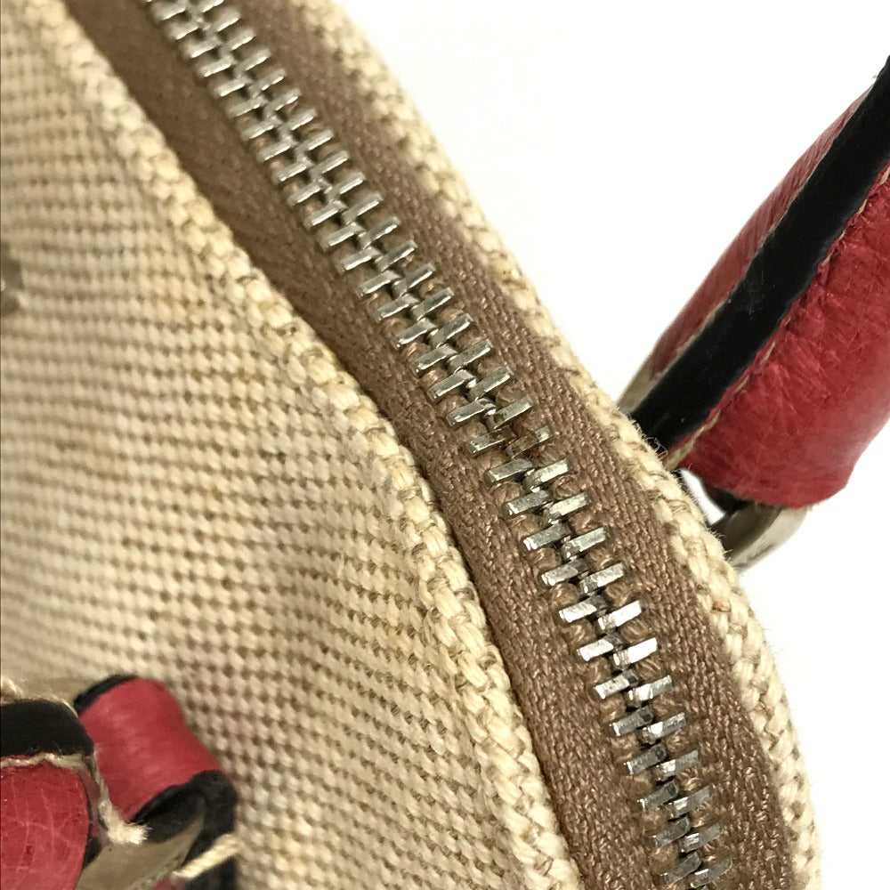 PRADA Handbag BN0115 canvas Beige typex red CANAP… - image 11