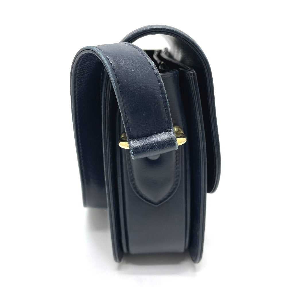 CELINE Shoulder Bag Canvas / leather Navy Macadam… - image 3