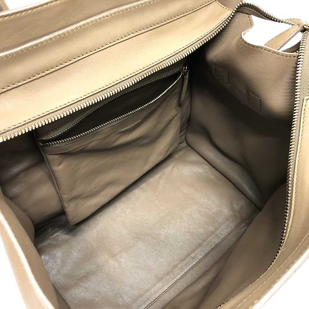 CELINE Handbag leather beige Luggage mini shopper… - image 12