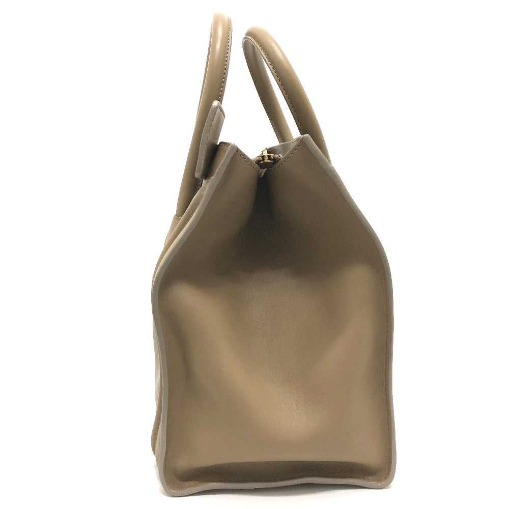 CELINE Handbag leather beige Luggage mini shopper… - image 3