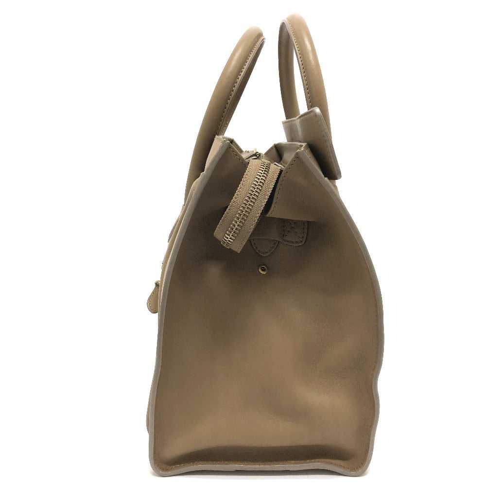 CELINE Handbag leather beige Luggage mini shopper… - image 4