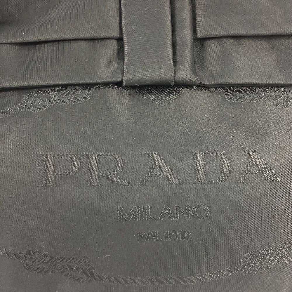 PRADA Tote Bag 1BG068 Nylon / leather black Trian… - image 10