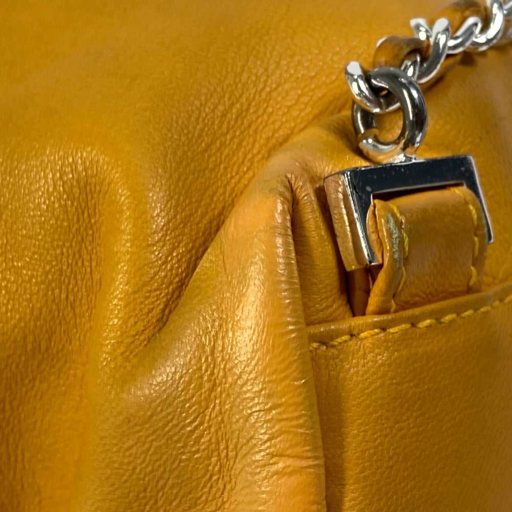 CHANEL Shoulder Bag lambskin Yellow type CC COCO … - image 11