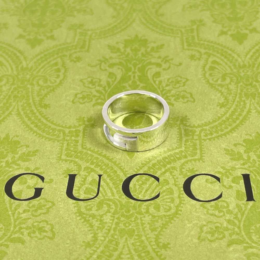 GUCCI Ring Silver925 Silver Branded Cutout G - image 2