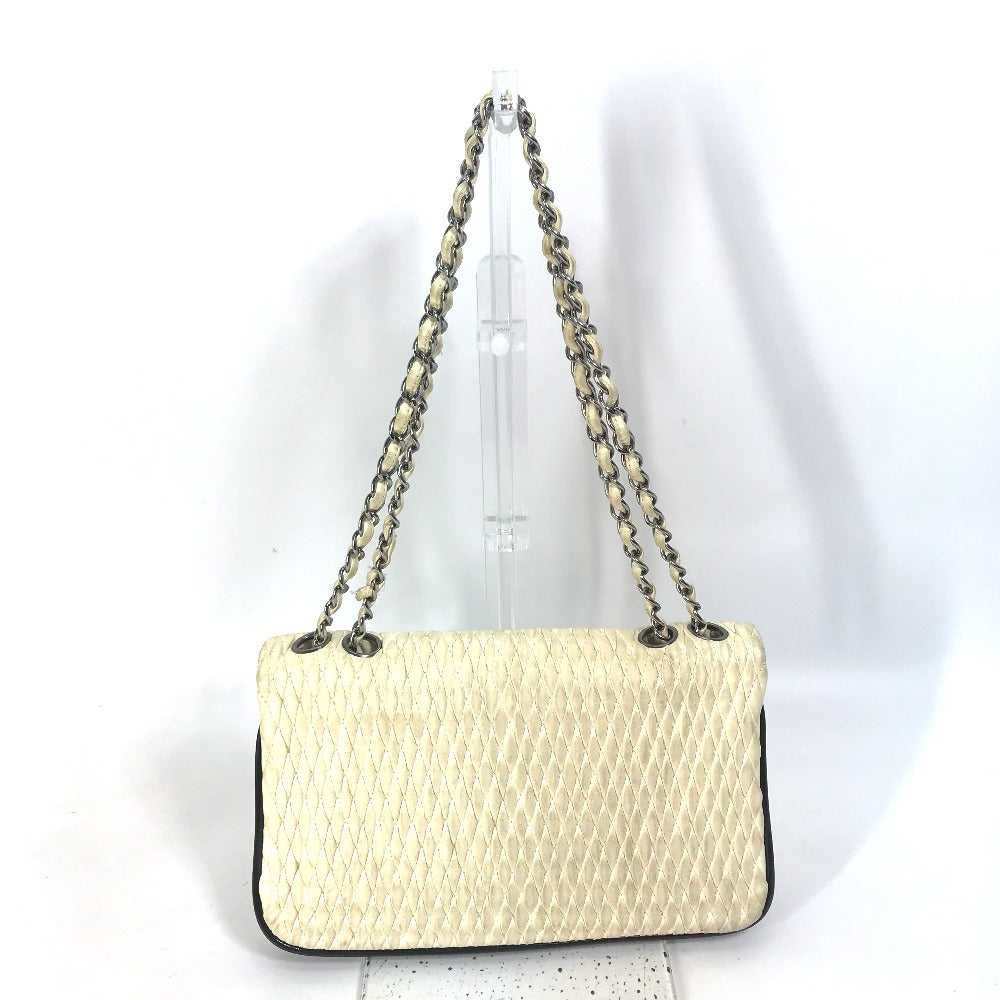 CHANEL Shoulder Bag Lambskin, Patent Leather whit… - image 2