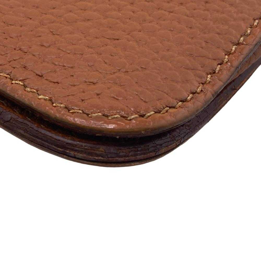 HERMES Long Wallet Purse Togo Brown Year 2005 gol… - image 3