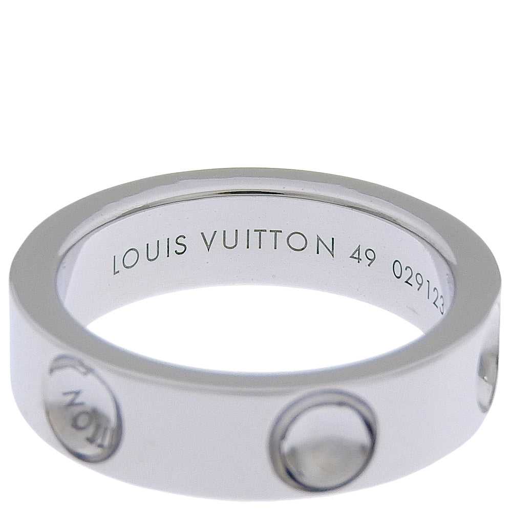 LOUIS VUITTON Ring UHA875 K18 white gold Silver A… - image 4