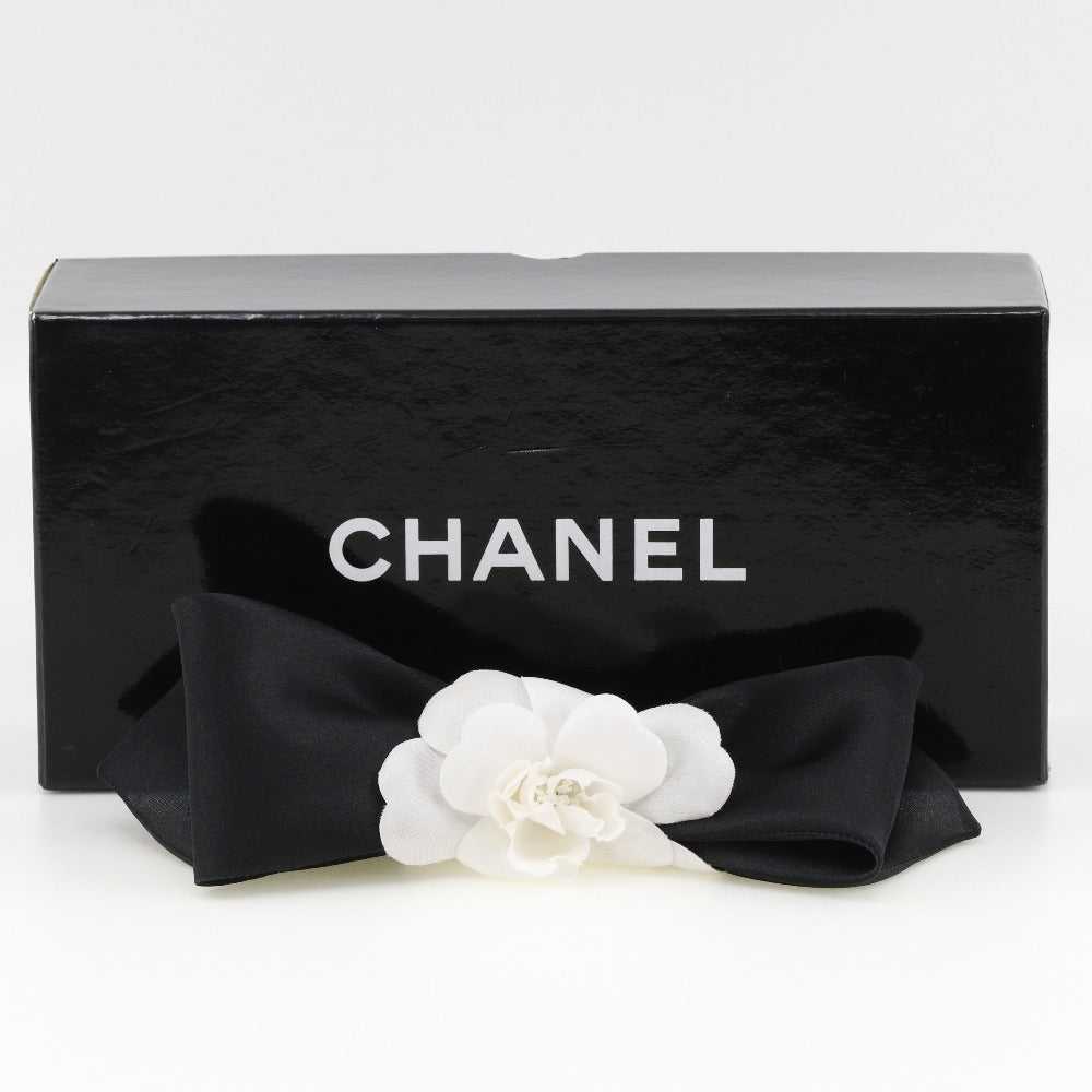 CHANEL Valletta Satin, Textile Black / white came… - image 8