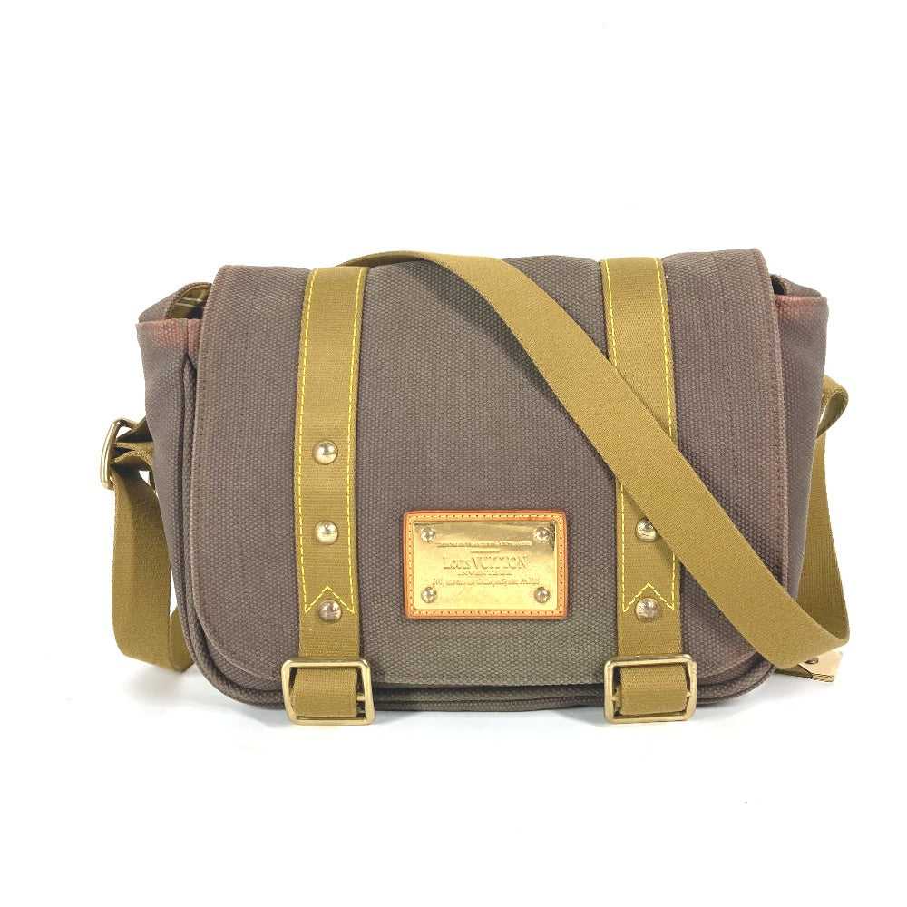 LOUIS VUITTON Shoulder Bag M40080 canvas Brown An… - image 1