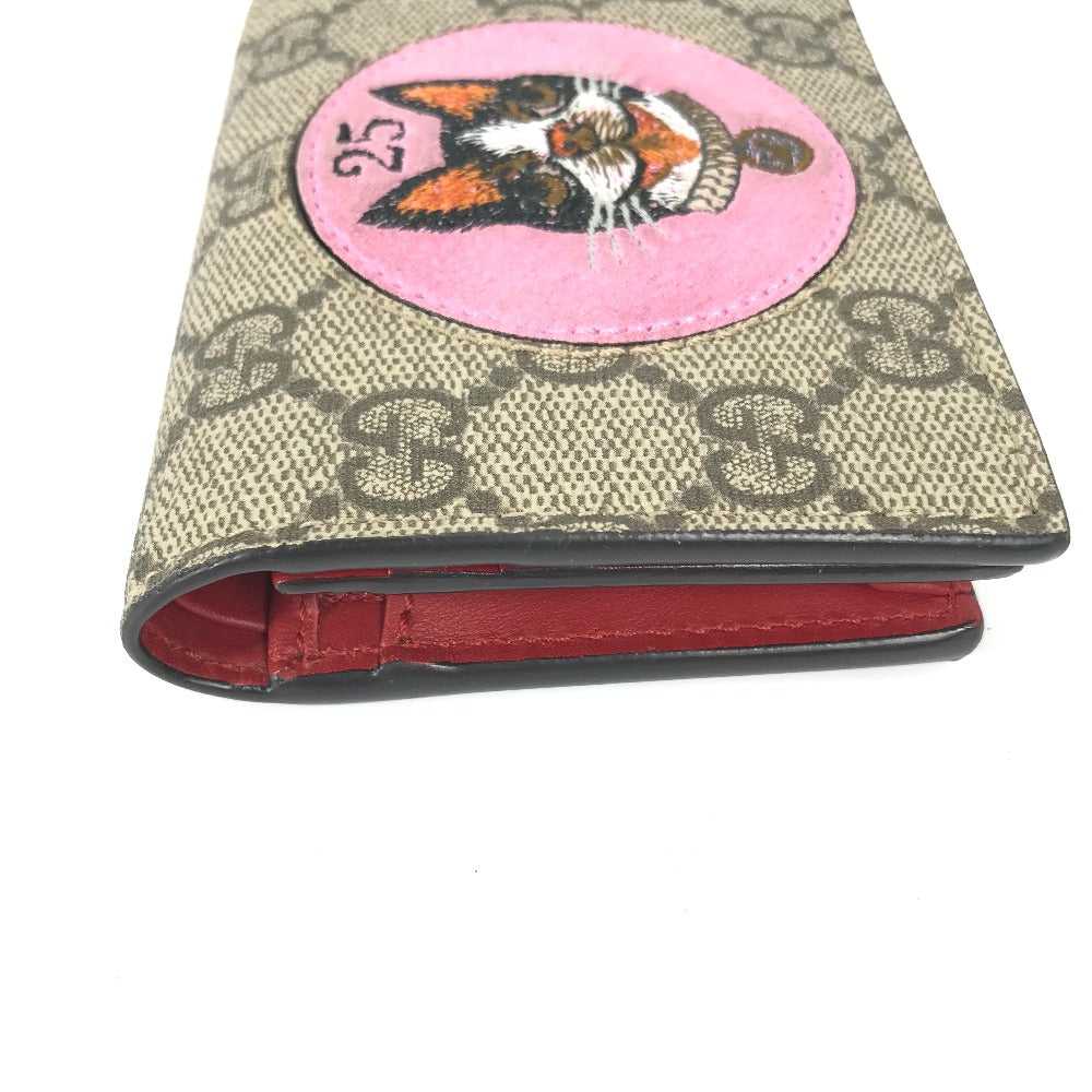 GUCCI Folded wallet 506277 GG Supreme Canvas Beig… - image 2