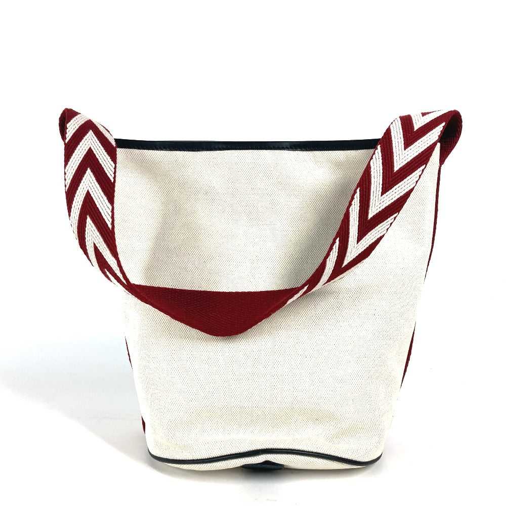 BALLY Shoulder Bag 6232568 canvas white Bucket BR… - image 2