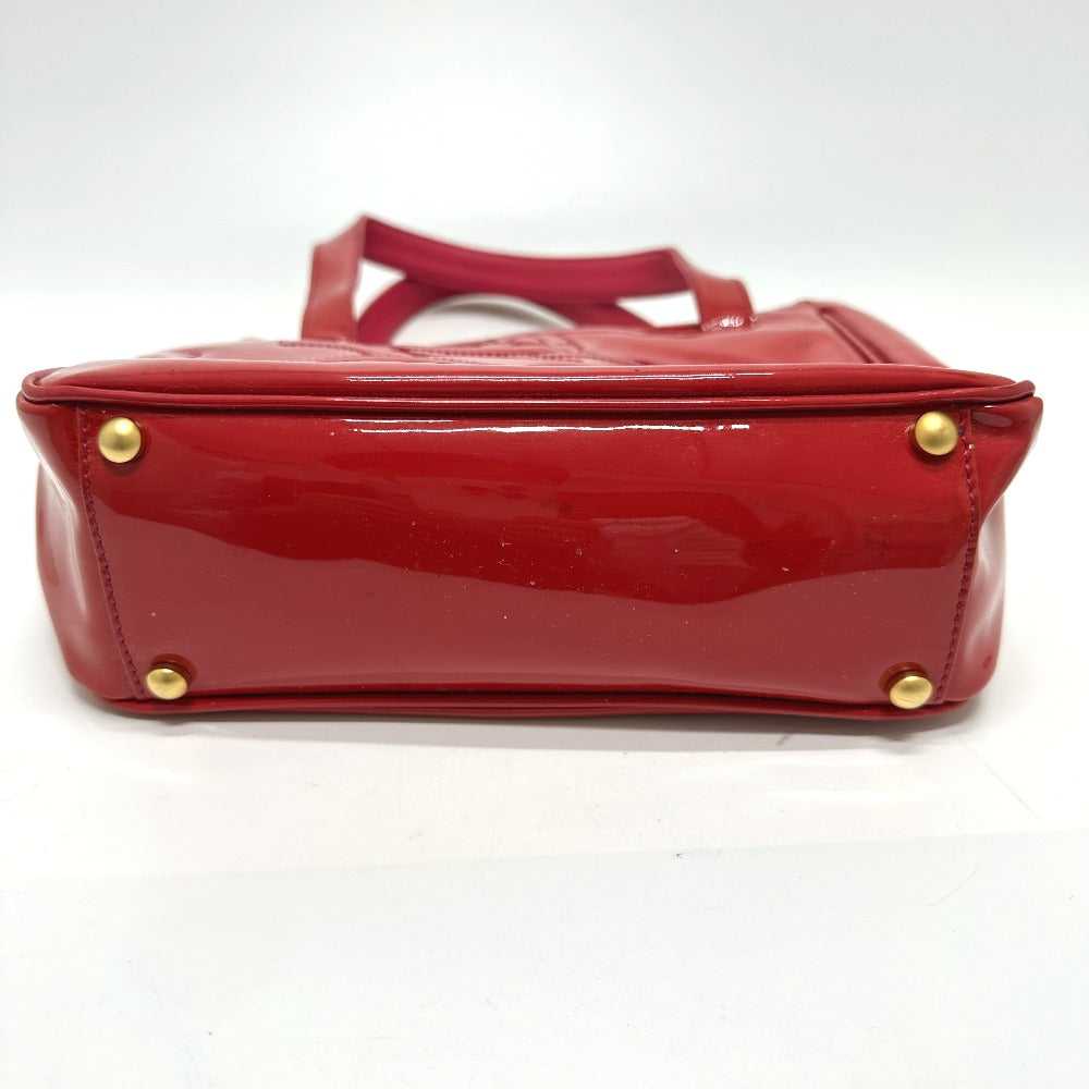 CHANEL Tote Bag enamel Red Triple COCO Mark logo … - image 3