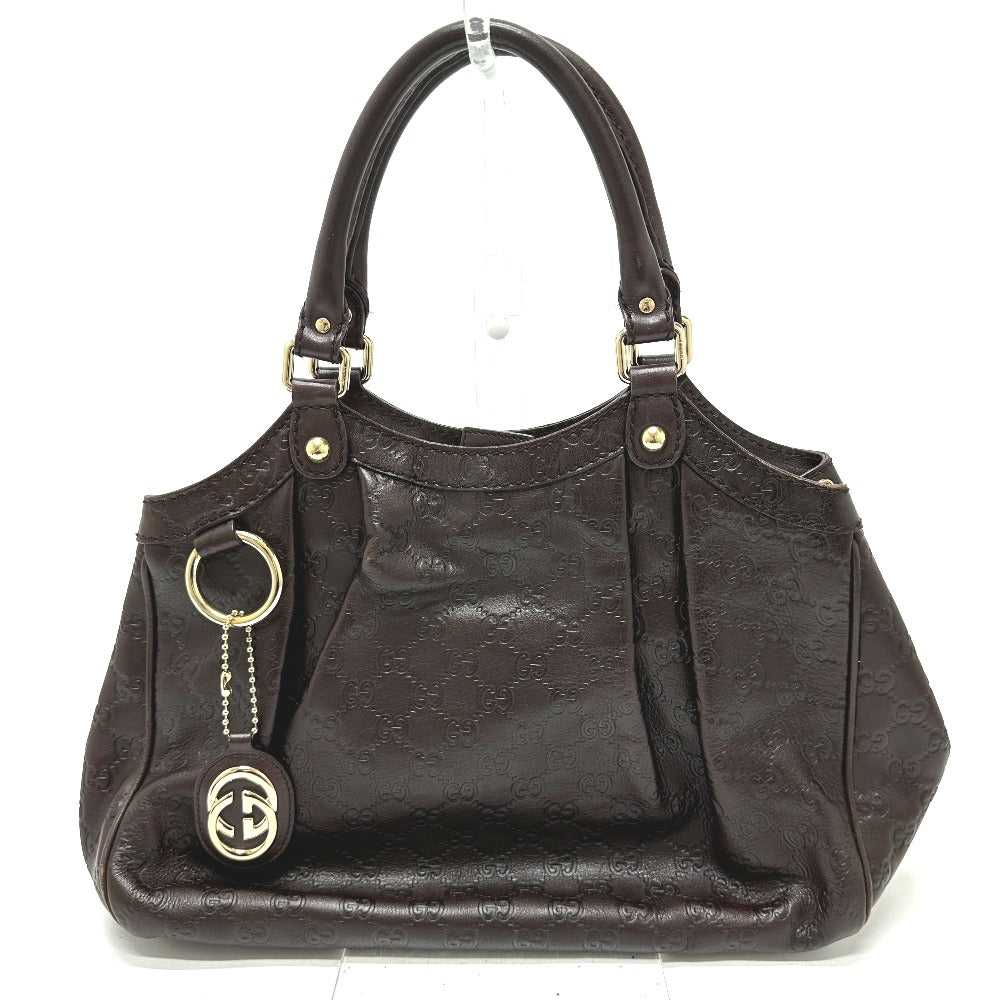 GUCCI Tote Bag 211944 leather Brown GG Sukey Wome… - image 1