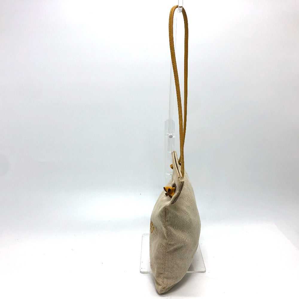 HERMES Shoulder Bag Towal chevron beige logo Alin… - image 3