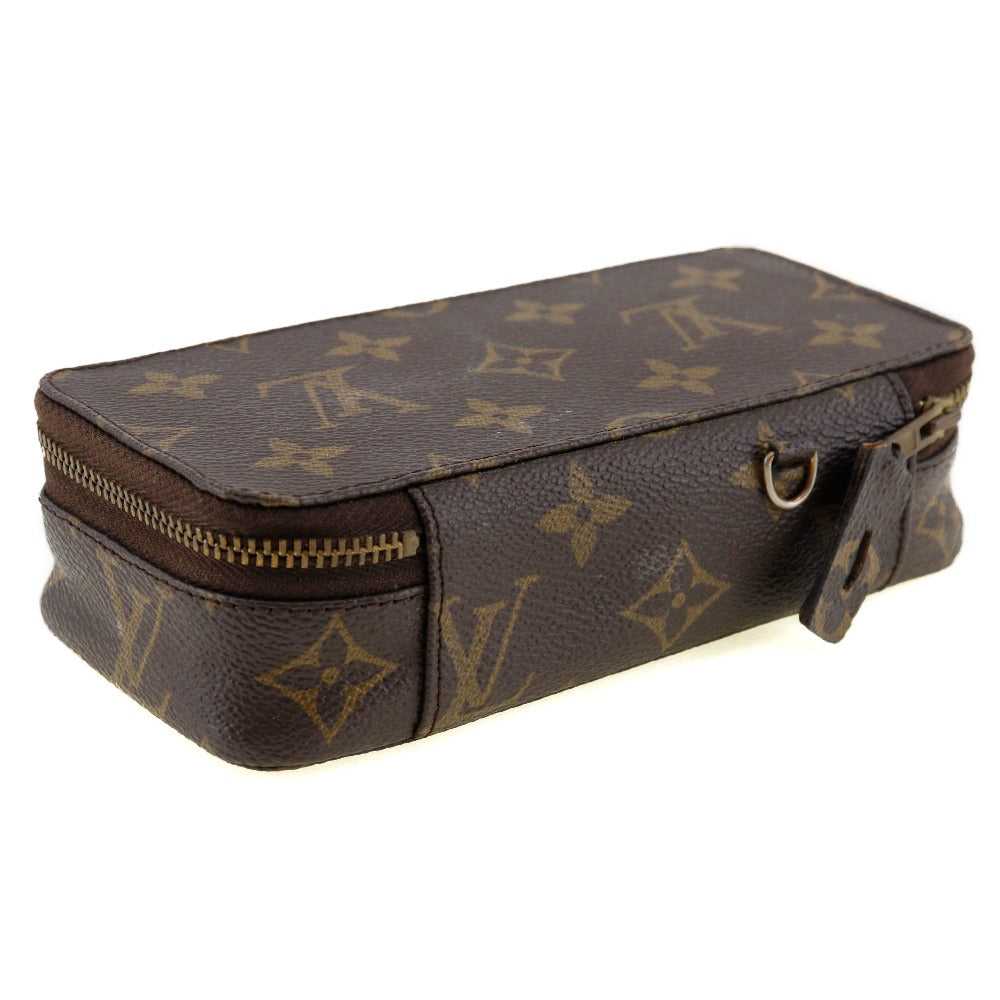 LOUIS VUITTON Pouch M47352 Monogram canvas Brown … - image 2