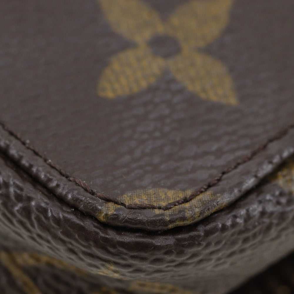 LOUIS VUITTON Pouch M47352 Monogram canvas Brown … - image 4