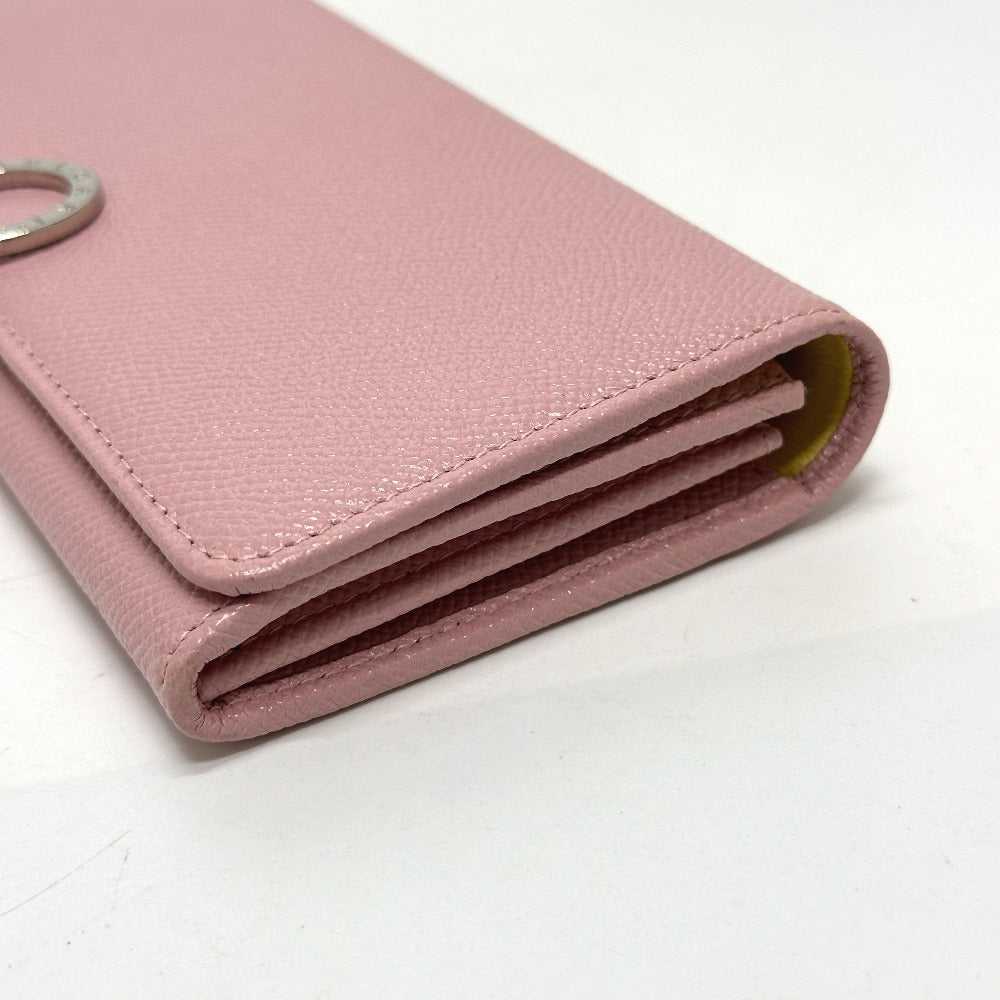 BVLGARI Long Wallet Purse 291419 leather pink Bul… - image 4