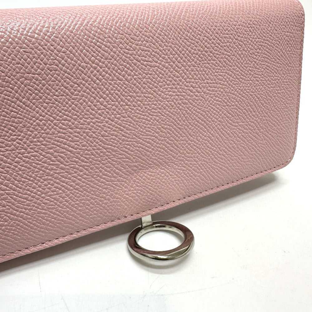 BVLGARI Long Wallet Purse 291419 leather pink Bul… - image 6