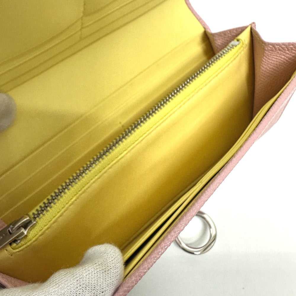 BVLGARI Long Wallet Purse 291419 leather pink Bul… - image 9