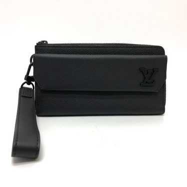 LOUIS VUITTON Long Wallet Purse M69831 Grain Calf… - image 1