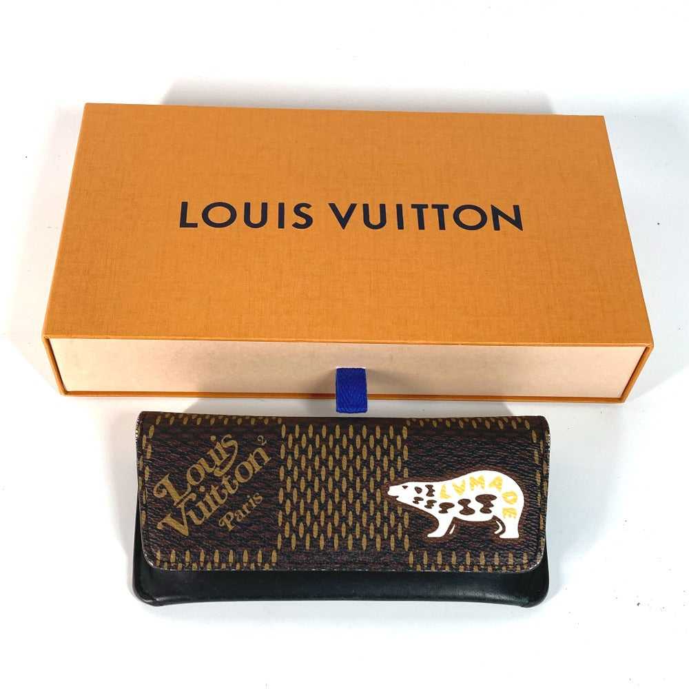 LOUIS VUITTON Pouch GI0497 leather Brown NIGO col… - image 2