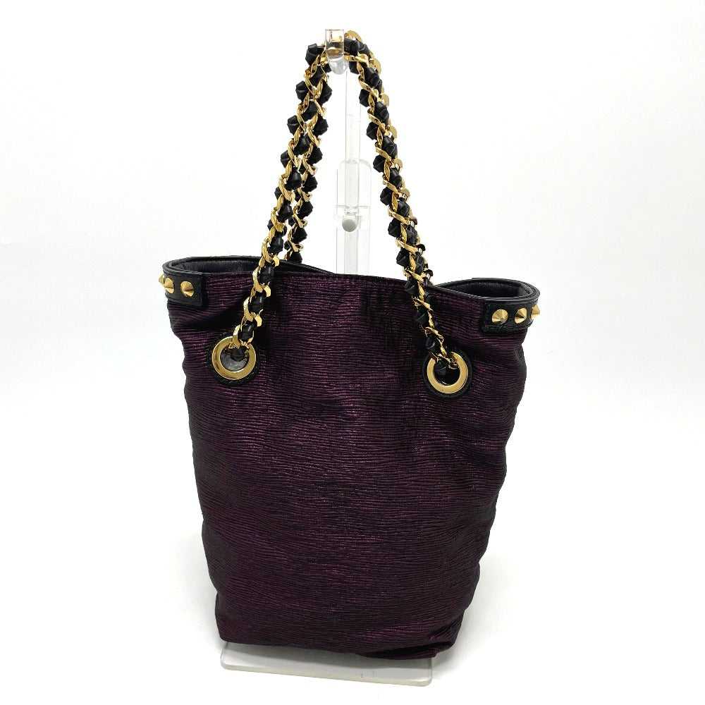 LOUIS VUITTON Tote Bag Canvas / leather Purple / … - image 2