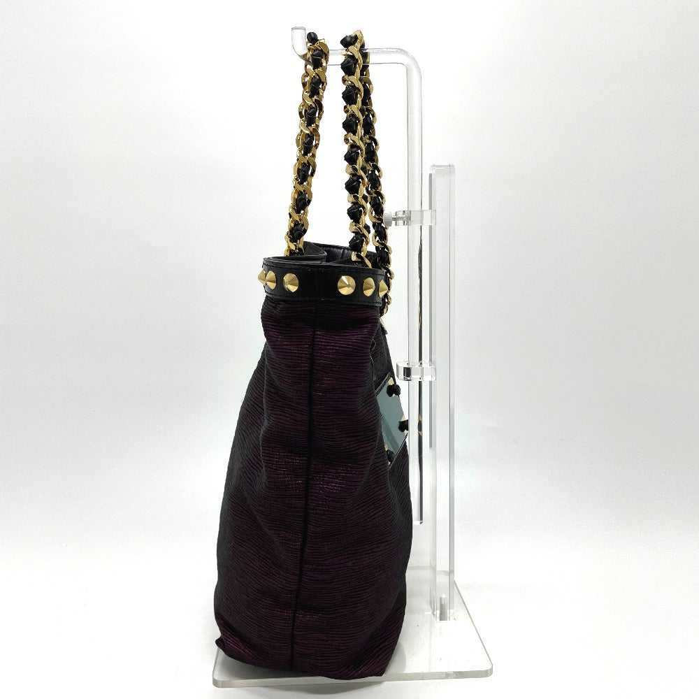 LOUIS VUITTON Tote Bag Canvas / leather Purple / … - image 3