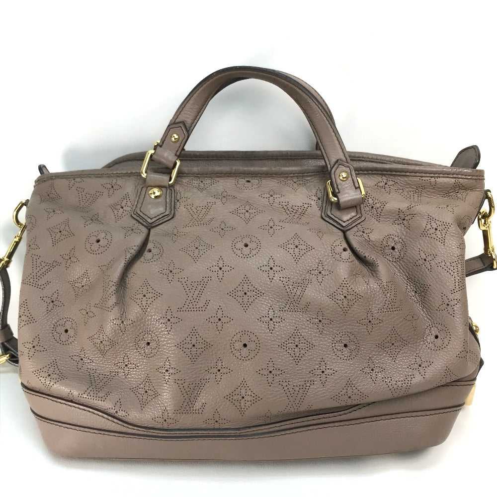 LOUIS VUITTON Handbag M93175 monogram mahina leat… - image 2