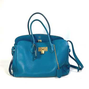 LOUIS VUITTON Shoulder Bag M55023 leather blue Ha… - image 1