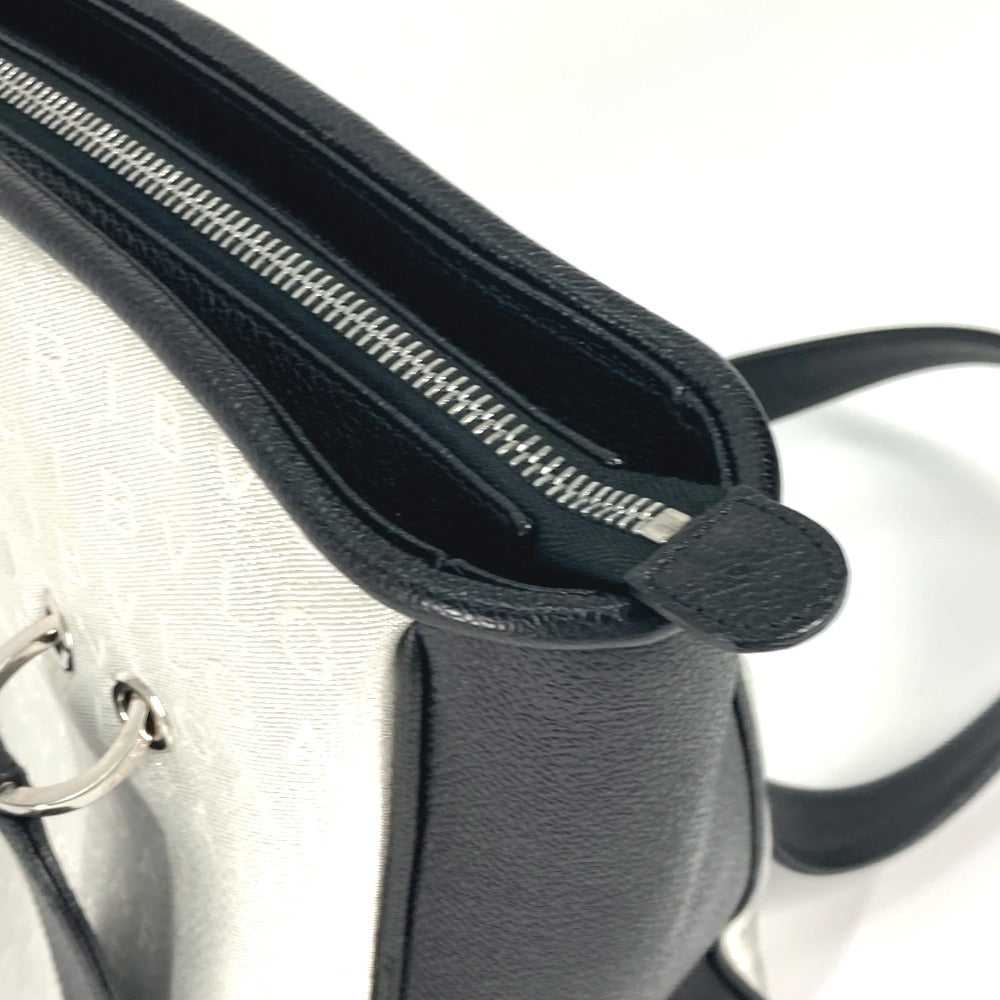 BVLGARI Handbag Canvas / leather white Logo mania… - image 5