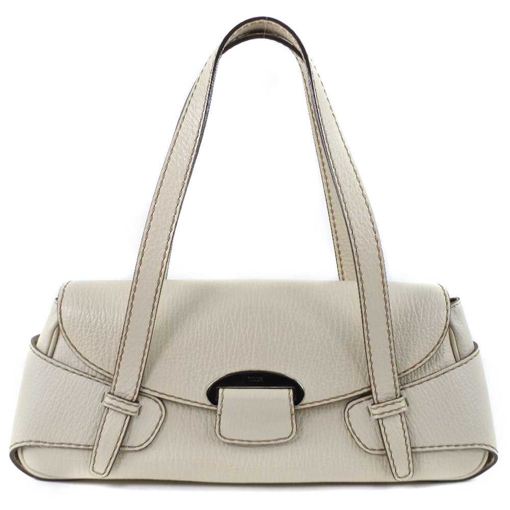 TOD'S Handbag leather beige Women Used Authentic - image 1