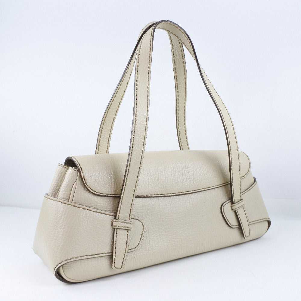 TOD'S Handbag leather beige Women Used Authentic - image 3