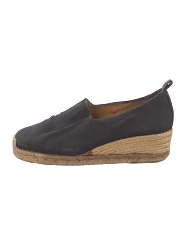 Yves Saint Laurent Canvas Espadrilles Black Jute … - image 1