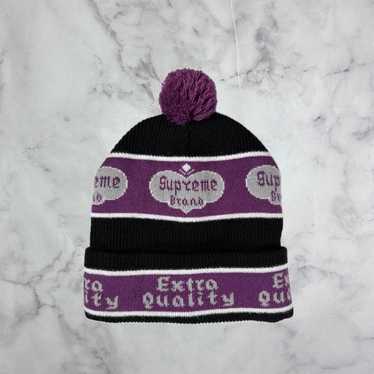 Supreme Black/Purple Extra Quality Beanie