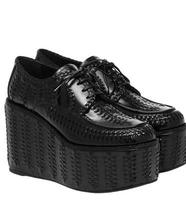 Product Details Prada Black Woven Leather Platform