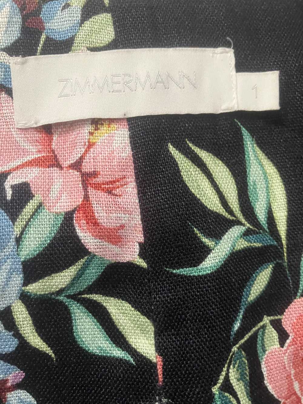 Product Details Zimmermann Black Floral Bellitude… - image 4