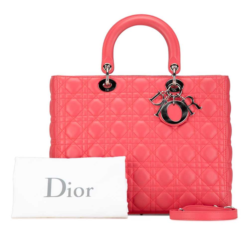 Product Details Dior Pink Large Lambskin Cannage … - image 10