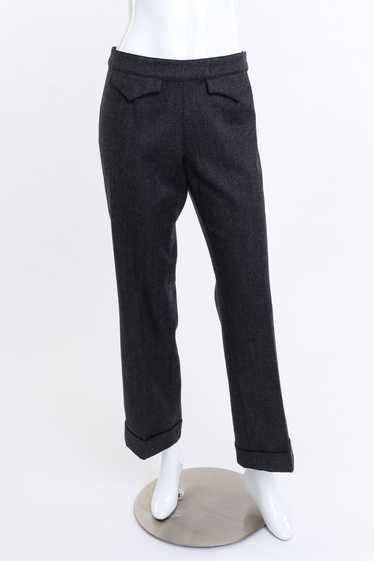 ALEXANDER McQUEEN Wool Blend Western Pant