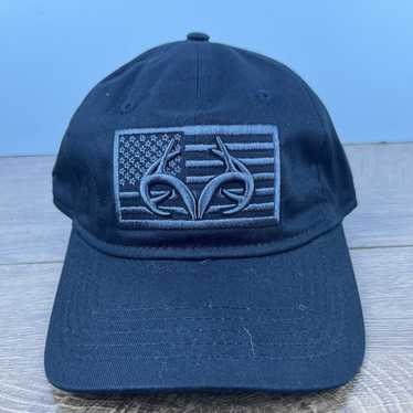 Realtree USA Realtree Hat Realtree USA Flag Black 