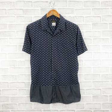 Allsaints ALL SAINTS Rikka Camp Collar Shirt Blue 