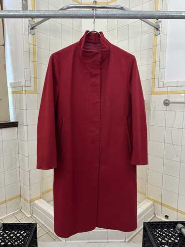 2000s Burberry Prorsum Red Trench Coat