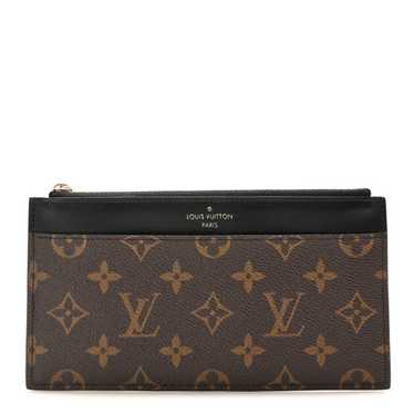 LOUIS VUITTON Monogram Slim Purse Black - image 1