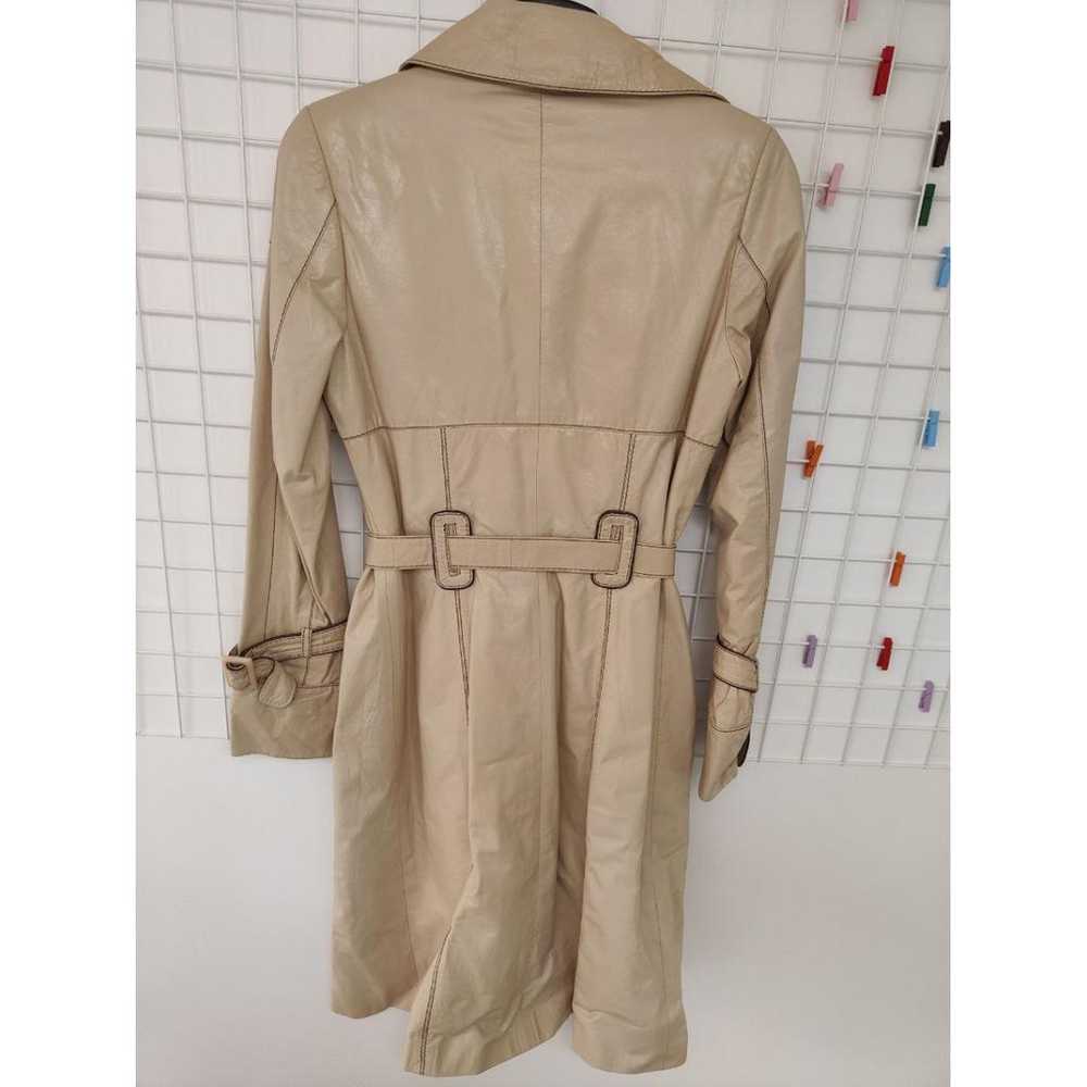 Massimo Alba Leather trench coat - image 3