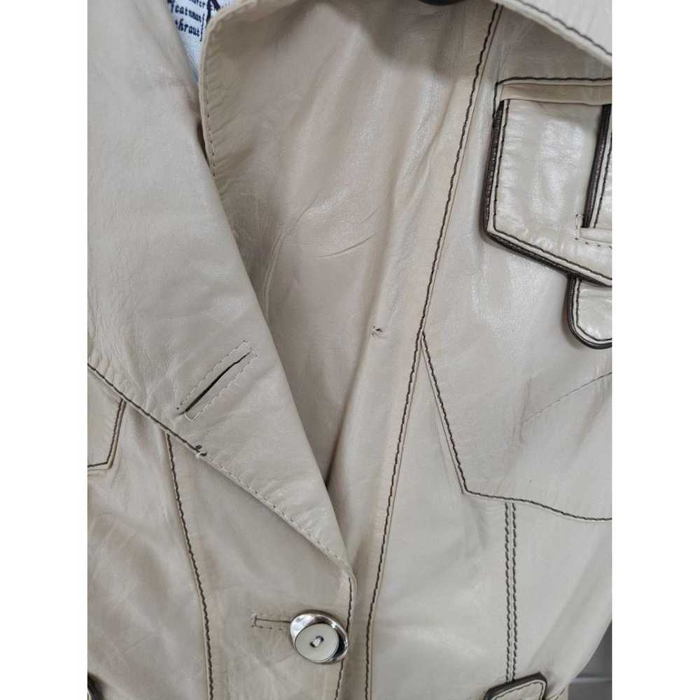 Massimo Alba Leather trench coat - image 7