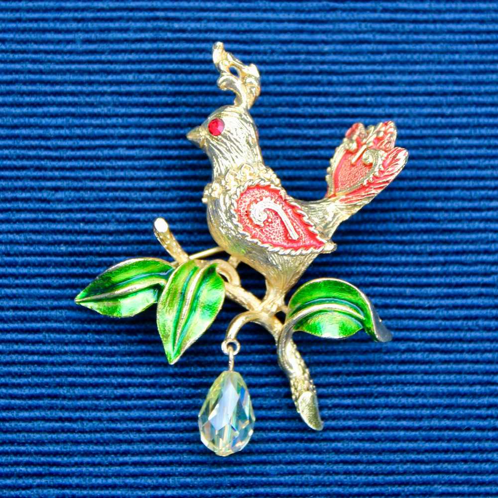 Partridge Brooch with Jewel by MYLU - image 2